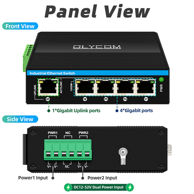 5 Port Gigabit Switch E-Mard zertifizierter Industrial Ethernet Switch