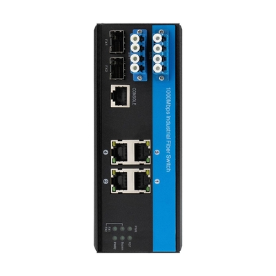 L2-Managed Industrial Switch mit 2*2B-Bypassfunktion SM LC-Anschluss zum Schutz optischer Leitungen