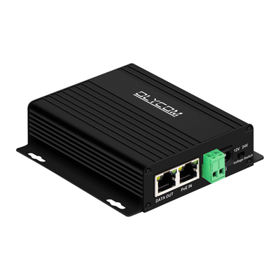 Gigabit 30W PoE-Splitter mit wechselbarem DC12V/24V-Ausgang für Überwachungskameras, drahtlose Anschlüsse, Zugangskontrollsysteme.