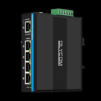 5 Port Gigabit-Switch Industrial PoE Extender 1*poe in Portunterstützung 30w/60w/90w+4*poe Ausgangsorte