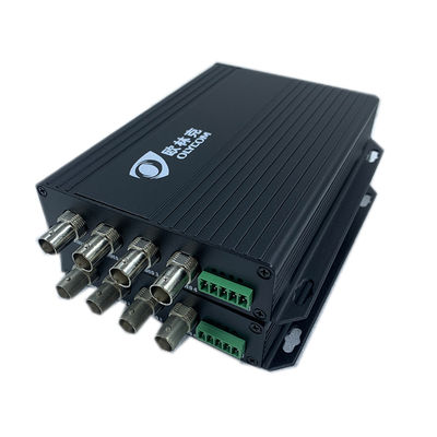4-Kanal-Standarddefinition Analog BNC auf Faser mit RS485 20KM Videooptikumwandler