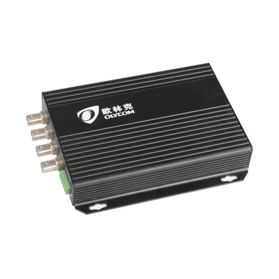 4-Kanal-Standarddefinition Analog BNC auf Faser mit RS485 20KM Videooptikumwandler
