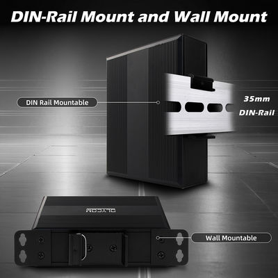 Gigabit-POE-Schalter nicht verwalteter Ether-Schalter 120 Watt POE bei DC48V Leistungsaufnahme