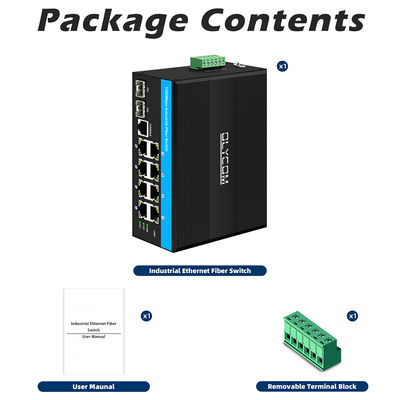 Robust verwalteter Ethernet-Switch mit 2 SFP- und 8 RJ45-Ports für industrielle Ethernet-Switches mit SNMP-Management