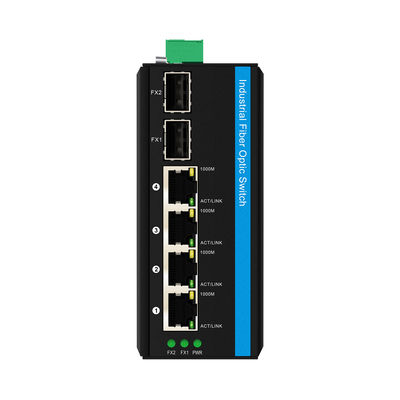 Olycom Solar PoE Switch 4 Port DIN Rail Gigabit Unmanaged DC24V Eingang