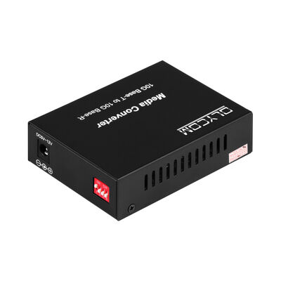 10G SFP+ Unmanaged Fiber Media Converter mit DIP Switch Glasfaserkonverter für Rechenzentrum und LAN Backbone
