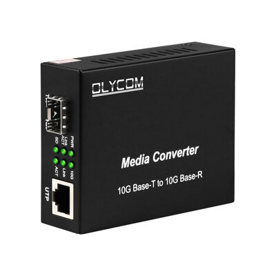 10G SFP+ Unmanaged Fiber Media Converter mit DIP Switch Glasfaserkonverter für Rechenzentrum und LAN Backbone