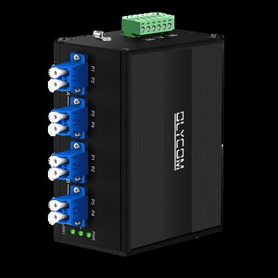 Fiberoptischer Bypass-Switch mit AC/DC-Dual Power Input LC/SC-Anschluss und SM/MM-Fasentyp für hohe Zuverlässigkeit