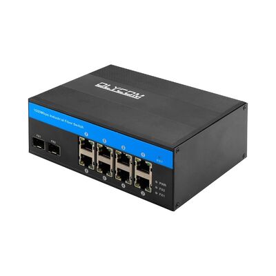 Industrieller Gigabit-Fiber-Switch 8 Port SFP Uplinks 1G Netzwerk Downlink CE DIN montiert