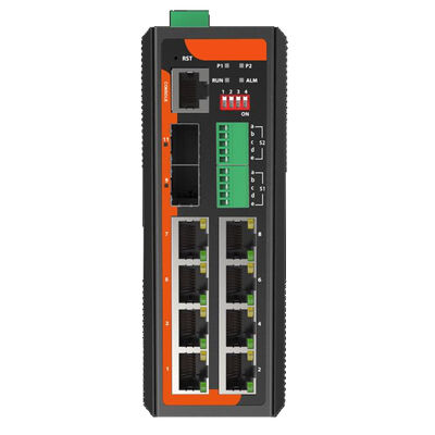 8-Port Serial Over Ethernet Industrial PoE Switch Gigabit-Netzwerk L2+ ERPS verwaltet CE