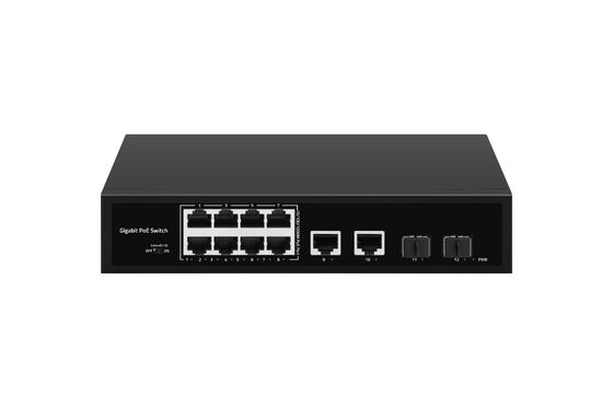 8-Port 120W Gigabit POE Switch mit POE Watchdog für Business-Glasfasernetzwerk