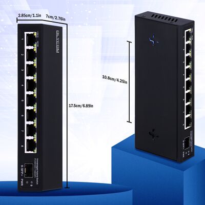 Unmanaged 2,5G Ethernet Switch mit 60 Gbit/s Backplane-Bandbreite und 10G Uplink SFP-Port für Unternehmensnetzwerke