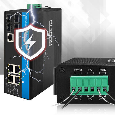 8 Port L2 Managed Ethernet Switch 1G/2.5G SFP Uplinks Industrielle Qualität CE FCC