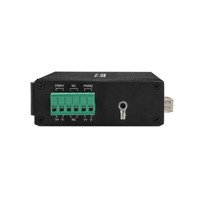 Mini-Industrial Network PoE Switch 10/100Mbps SFP-Schlitze Fast Ethernet DC48V DIN montiert