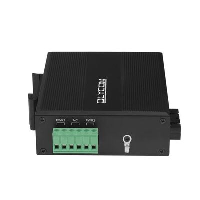 5 Ports Fast Ethernet Switch Industrielle nicht verwaltete SFP-Fasern ohne Lüfter IP40 DC12V
