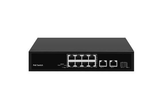 8 Port 10/100Mbps PoE Switch 120W Gigabit Network SFP Uplink Unmanaged AC Powered CE