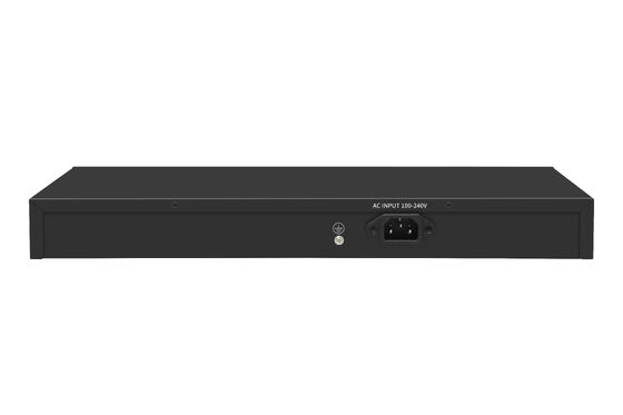24-Port Gigabit PoE Switch 1U Typ Unmanaged 1G Ethernet 300W Budget Lüfterlos