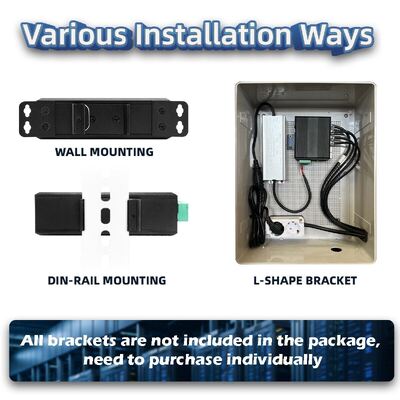 Industrieller Solar PoE-Switch DC12-48V 240W Web-Managed Netzwerk-Switch für CCTV-Systeme