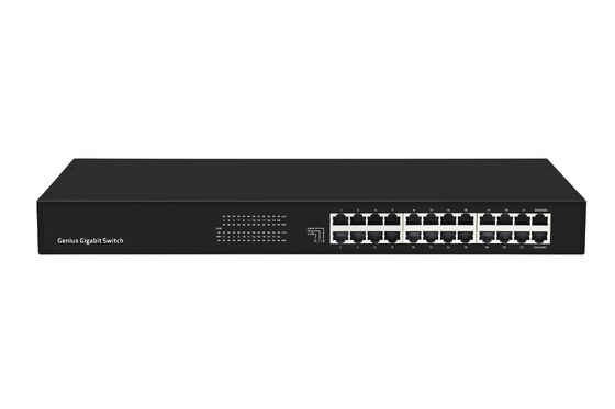 24-Port Gigabit Unmanaged Ethernet Switch mit Smart VLAN & Extend Mode CE Lüfterlos
