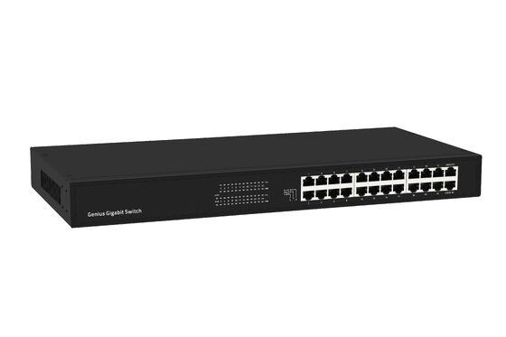 24-Port Gigabit Unmanaged Ethernet Switch with Smart VLAN & Extend Mode CE Fanless