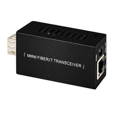 Mini-Gigabit-Glasfaser-Medienkonverter DC5V DC12V, kompakte Größe, 20 km Verlängerung, CE