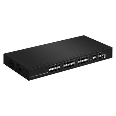 28-Port 10G SFP+ Managed Fiber Switch L2/L3 Aggregation Switch mit SNMP VLAN QoS für das ISP-Netzwerk des Rechenzentrums