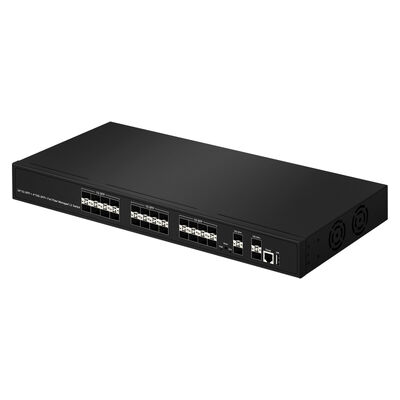 28-Port 10G SFP+ Managed Fiber Switch L2/L3 Aggregation Switch mit SNMP VLAN QoS für das ISP-Netzwerk des Rechenzentrums