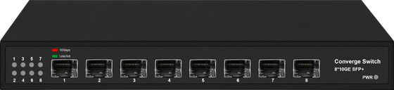 8-Port-Full 10G SFP+ Fiber Ethernet-Switch 1G 2.5G Compliant Unmanaged Fanless CE FCC