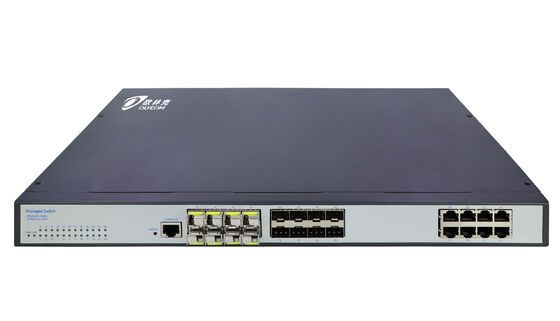 Gigabit Managed Layer 2 Netzwerk-Switch, 24 Ports, lüfterlos, WEB CLI, SNMP, unterstützt CE FCC