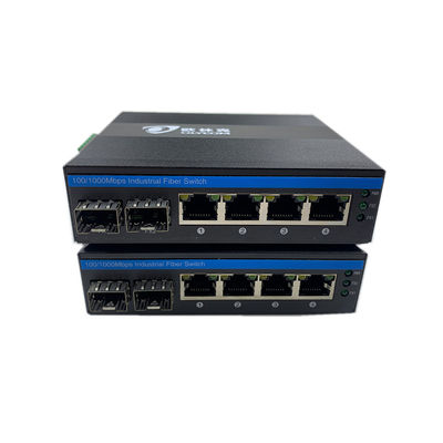 6 Port Industrial Ethernet Switch Gigabit-Netzwerk 100/1000M SFP-Faser unmanaged Realtek Chip