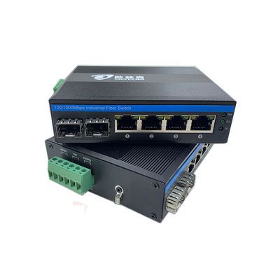 6 Port Industrial Ethernet Switch Gigabit-Netzwerk 100/1000M SFP-Faser unmanaged Realtek Chip