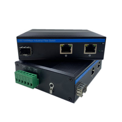 Industrieller Netzwerk-Switch Gigabit Glasfaser DIN-Schiene 6KV Überspannungsschutz IP40 Lüfterlos Unmanaged