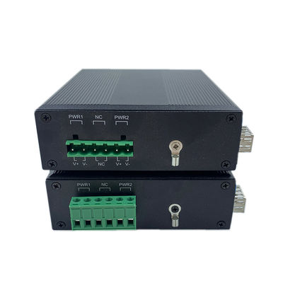 Industrieller Netzwerk-Switch Gigabit Glasfaser DIN-Schiene 6KV Überspannungsschutz IP40 Lüfterlos Unmanaged