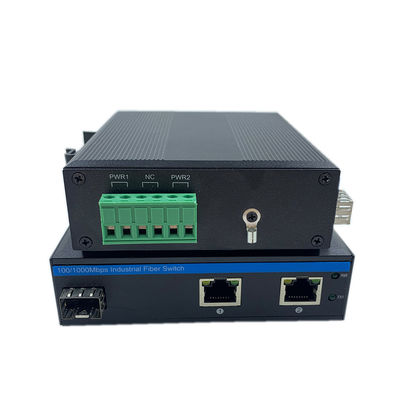 Industrieller Netzwerk-Switch Gigabit Glasfaser DIN-Schiene 6KV Überspannungsschutz IP40 Lüfterlos Unmanaged