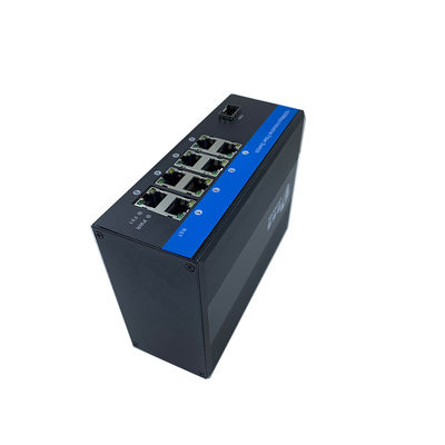 8-PORT INDUSTRIAL NETWORK SWITCH GIGABIT SFP FIBER ETHERNET DIN-SCHIENE CE UNMANAGED