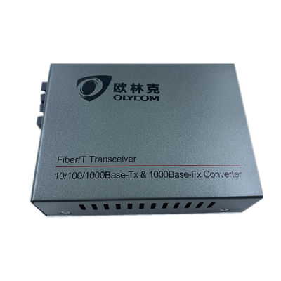 MTBF 50,000hours Gigabit Ethernet Portgestell-Berg des Medien-Konverter-2 über Kabel Cat6