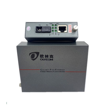 Selbstabfragungsgigabit-Faser-Optik-Ethernet-Medien-Konverter 10/100/1000Mbps