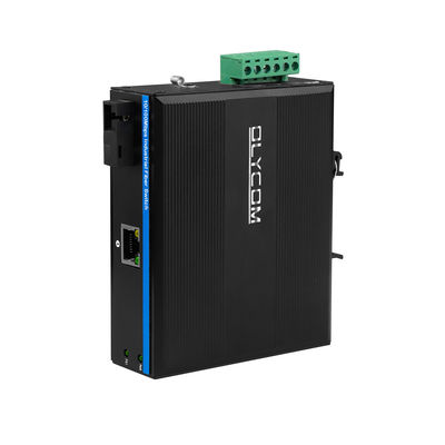 20 km WDM-Medienkonverter Fast Ethernet Rugged Industrial Network Mini Größe Unmanaged