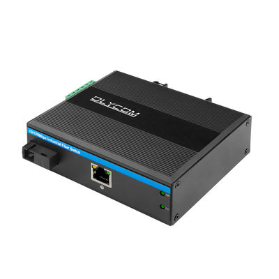 20 km WDM-Medienkonverter Fast Ethernet Rugged Industrial Network Mini Größe Unmanaged