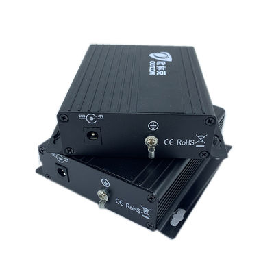 Analog-Video-Medienkonverter mit RS485/RS422-Daten SM/MM-Glasfaserverlängerung CE DC5V DC12V