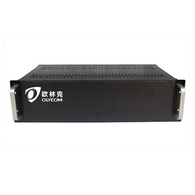 Video-Medien-Konverter Chassis 3U Rack für Video-optischen Konverter Dual-Power-Eingabe