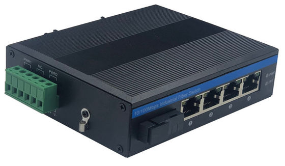 5 Port Industrial Network Switch Hub 10/100Mbps SC-Anschluss Unmanaged auf Basis von Realtek