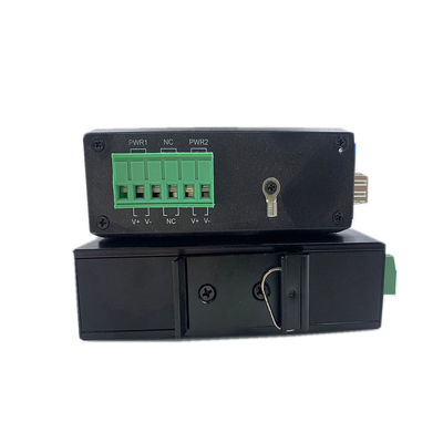 Industrieller PoE-Medienwandler 15,4 Watt 30 Watt nicht verwaltetes Fast Ethernet DIN Rail CE