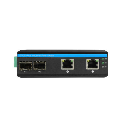 CE 10/100Mbps Industrial Network Switch 2 SFP Port und 2 Ethernet Port nicht verwaltet