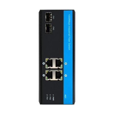 Soem-Lärm-Berg-Ethernet-industrieller Netz-Schalter zwei 1000M Fiber Port