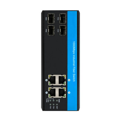 8-Port Gigabit-Glasfaser-Switch Industrielles Netzwerk SFP Unmanaged CE IP40-zertifiziert