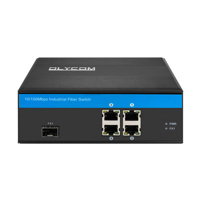 5 Port Industriefaser-Schalter 10/100M Fast Ethernet DIN Rail Unmanaged Fanless CE