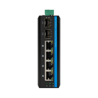 Ethernet-Schalter-Lärm-Schienen-Berg-industrieller Grad Mini Sizes 6 Port-für im Freien