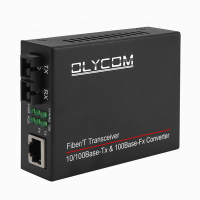 Minifaseroptischer Medienkonverter Fast Ethernet Unmanaged Einzelmodus Multimode Duplex