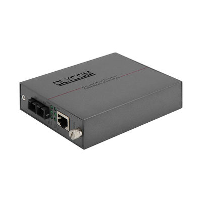 Einzelmodus-Fasermedienkonverter Gigabit-Ethernet DC5V 2U Chassis montiert Unmanaged